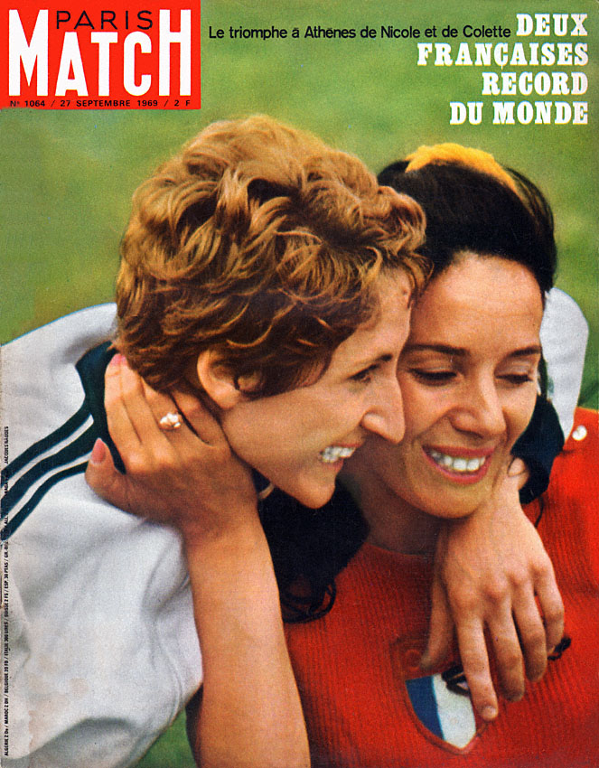 Couverture Paris match numéro 1064 de Septembre 1969