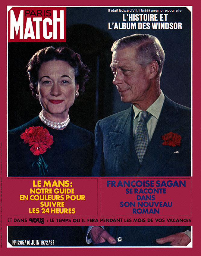 Couverture Paris match numro 1205 de Juin 1972