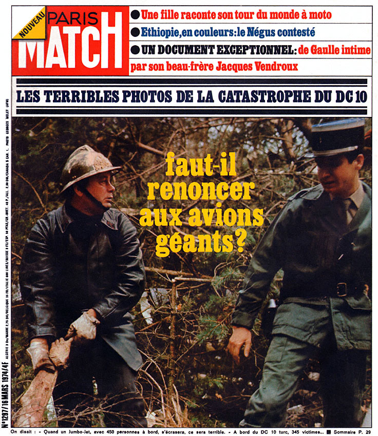 Couverture Paris match numro 1297 de Mars 1974