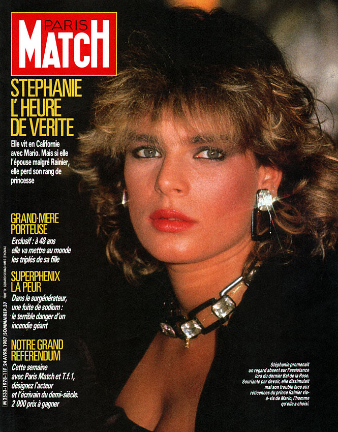 Couverture Paris match numro 1978 de Avril 1987