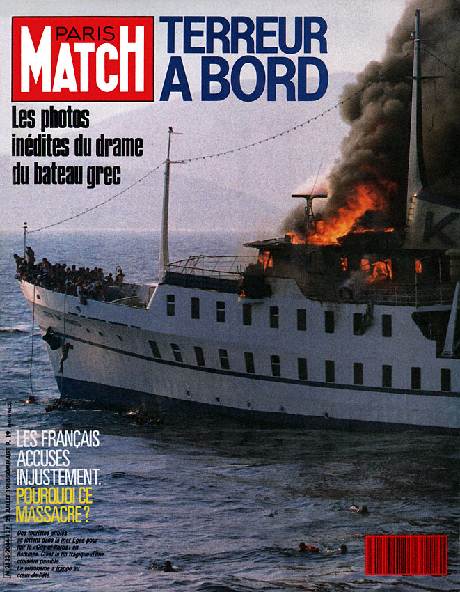 Couverture Paris match numro 2044 de Juillet 1988