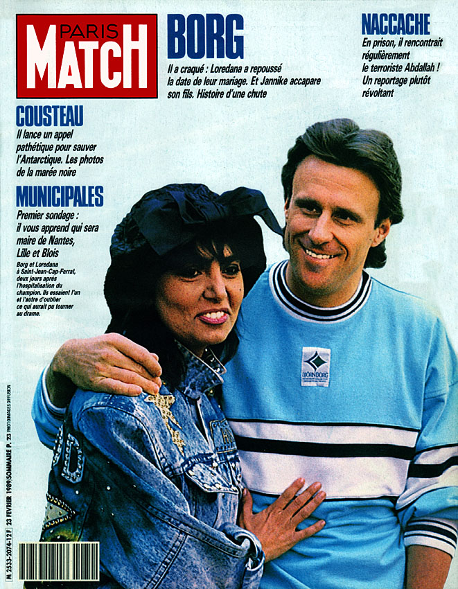 Couverture Paris match numéro 2074 de Février 1989