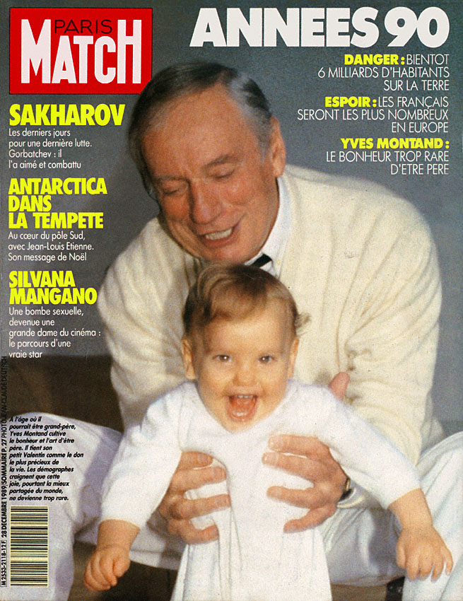 Couverture Paris match numro 2118 de Dcembre 1989