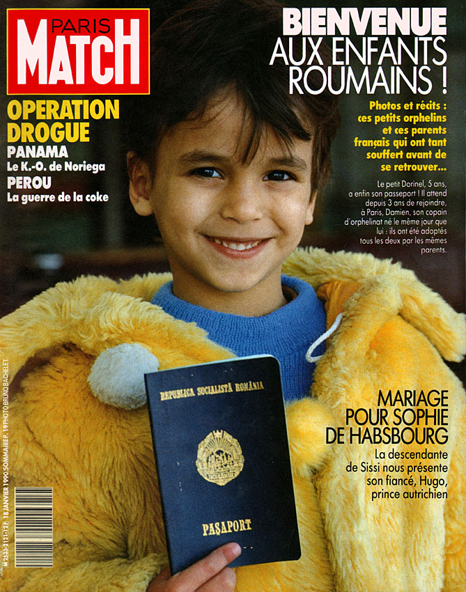 Couverture Paris match numéro 2121 de Janvier 1990