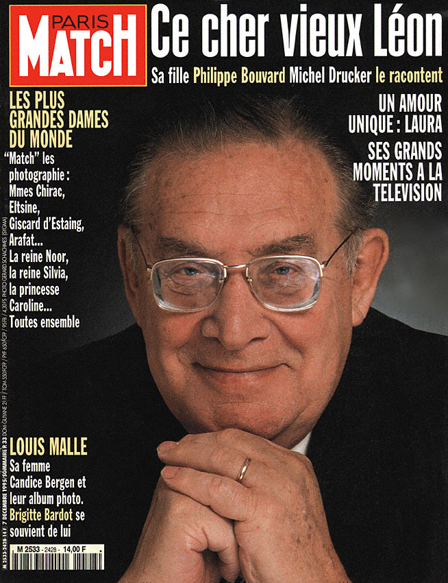 Couverture Paris match numro 2428 de Dcembre 1995