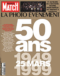 Couverture Paris Match numéro 2601 de Avril 1999
