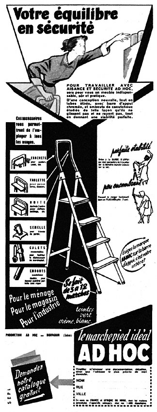 Publicité Ad Hoc 1953