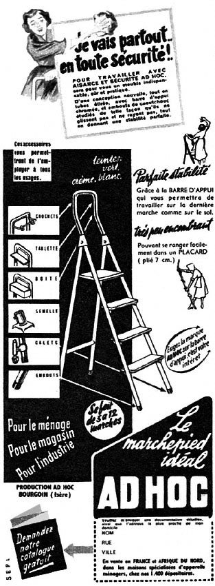 Publicité Ad Hoc 1953