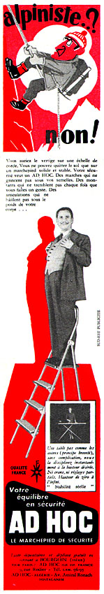 Publicité Ad Hoc 1959
