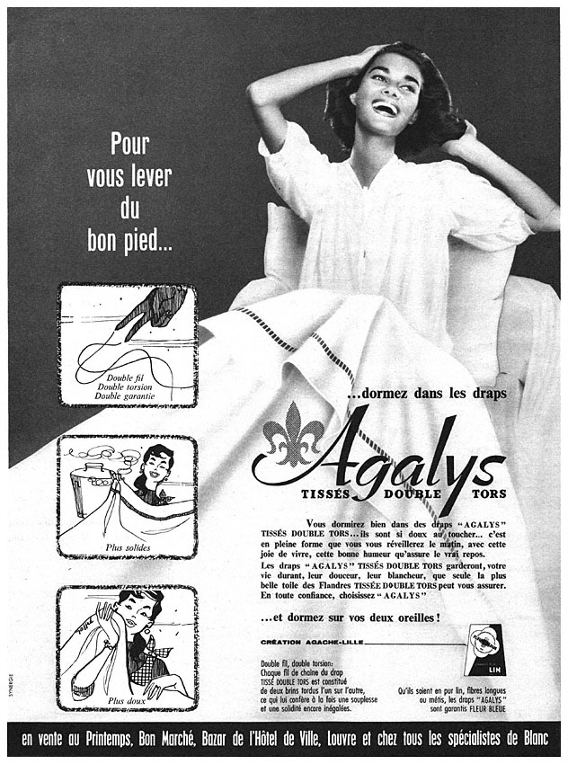 Publicité Agalys 1956