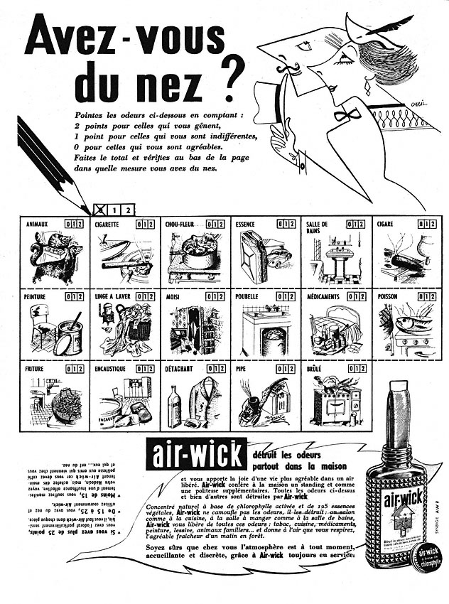 Publicité Air-Wick 1952