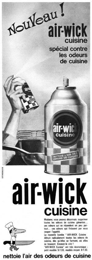 Publicité Air-Wick 1963