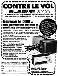 Marque Alarme 2000 1977