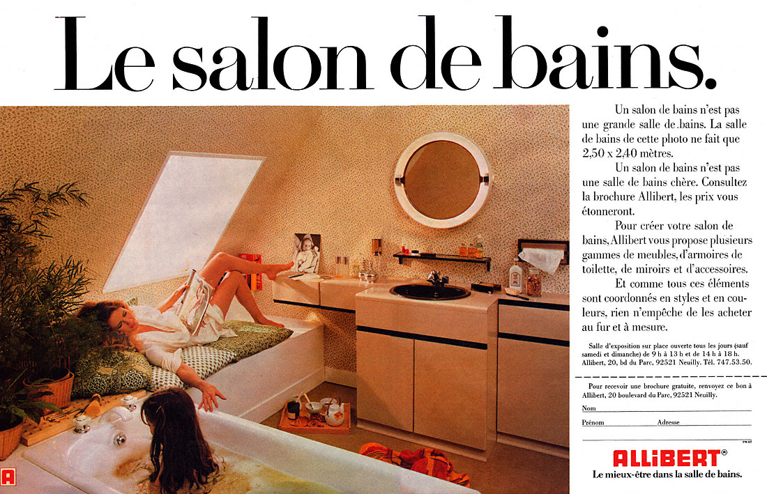 Publicité Allibert 1980