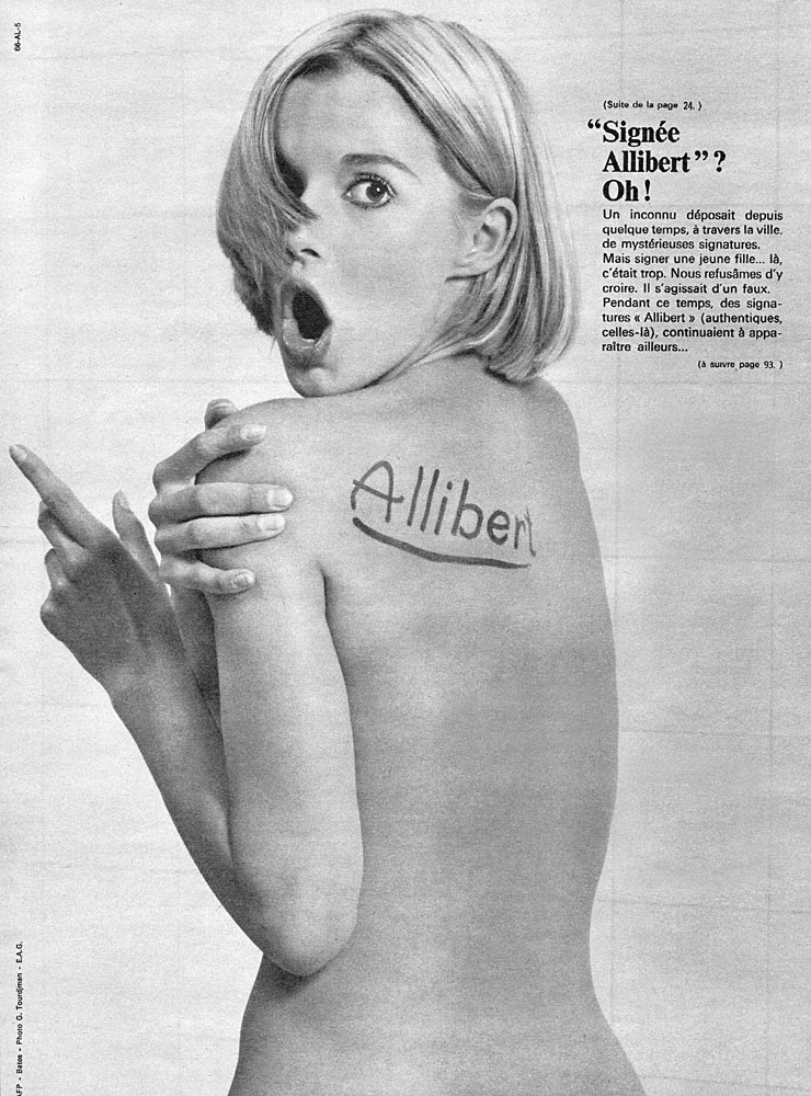 Publicit� Allibert 1966