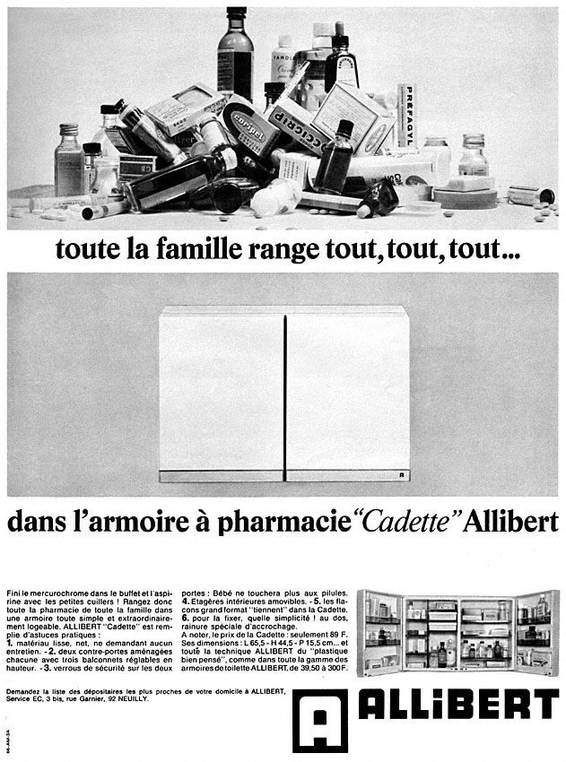 Publicité Allibert 1966