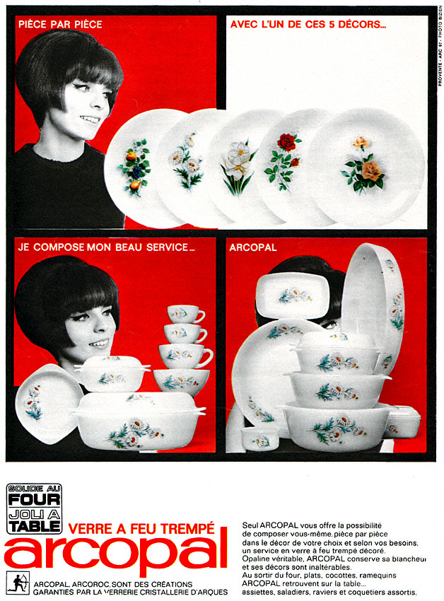 Publicité Arcopal 1965