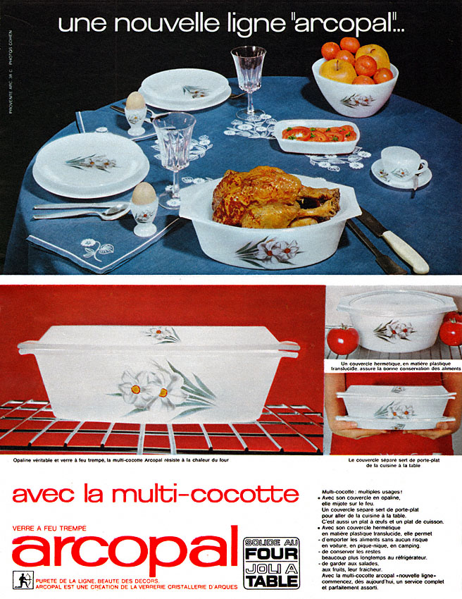 Publicité Arcopal 1966