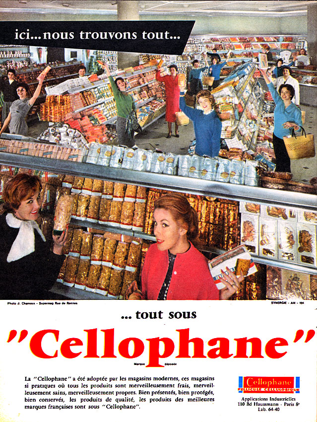 Publicité Cellophane 1959