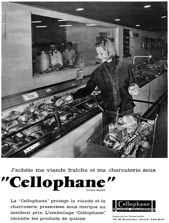 Publicité Cellophane 1960