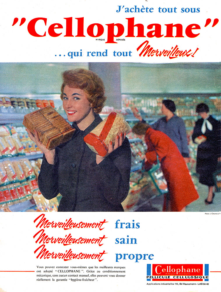 Publicité Cellophane 1960