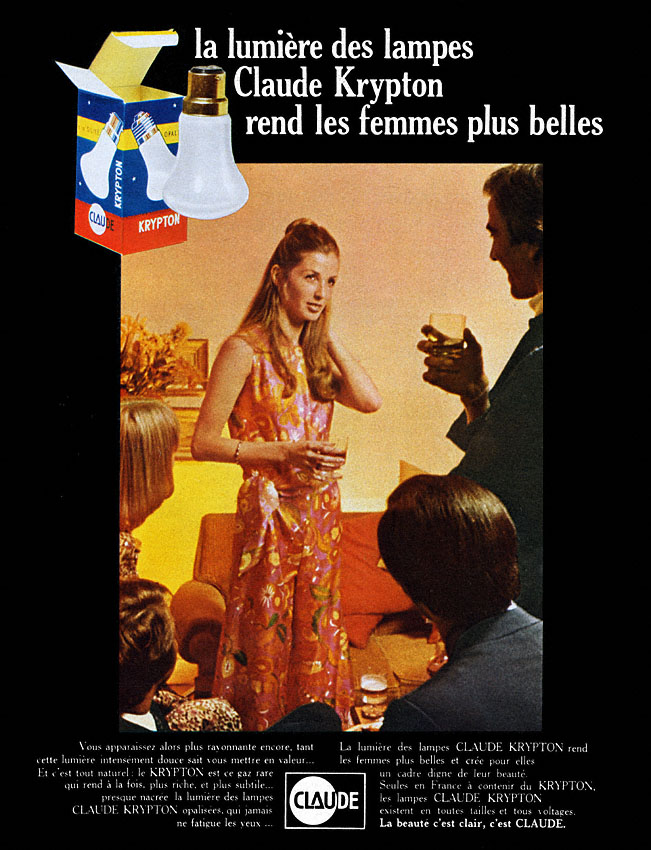 Publicité Claude 1969