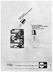 Publicit Claude 1963