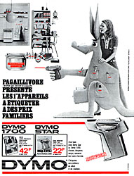 Publicit Dymo 1968