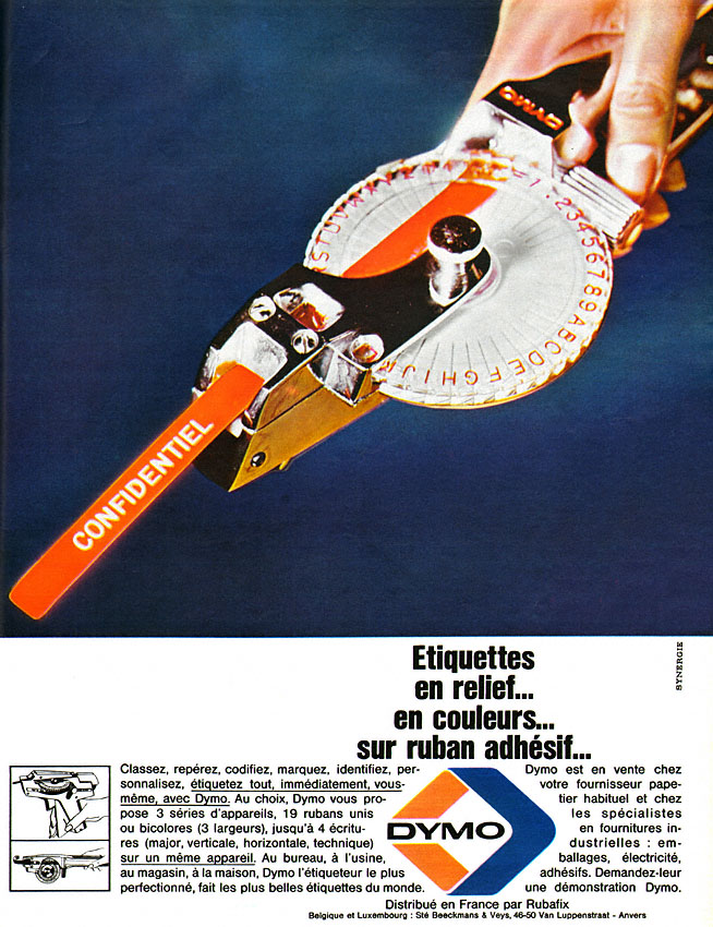 Publicité Dymo 1965