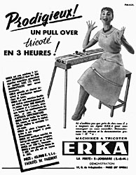Publicité Erka 1955