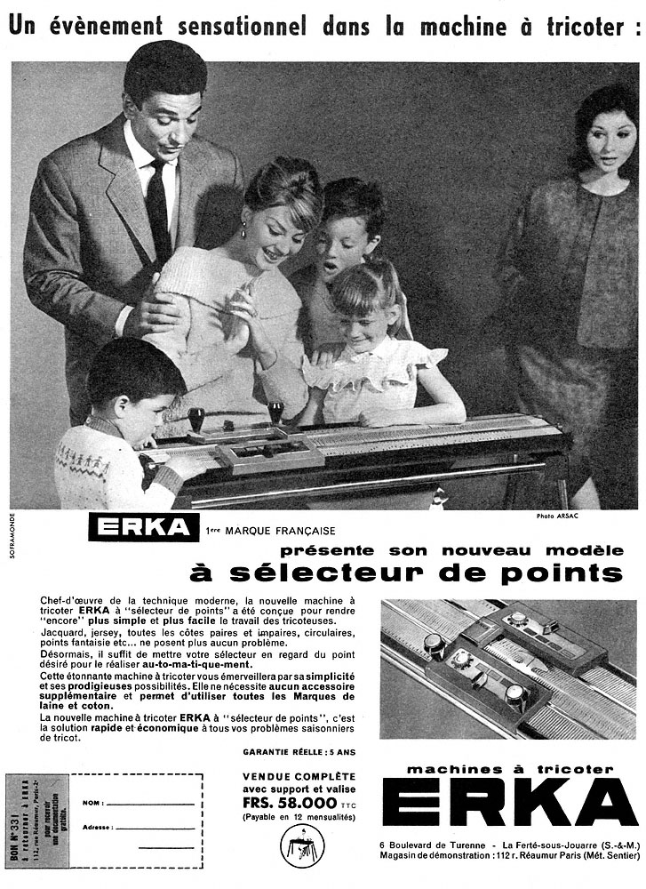 Publicité Erka 1959