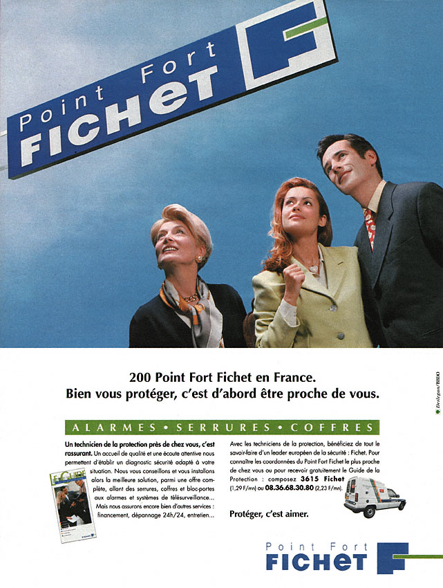Publicité Fichet 1996