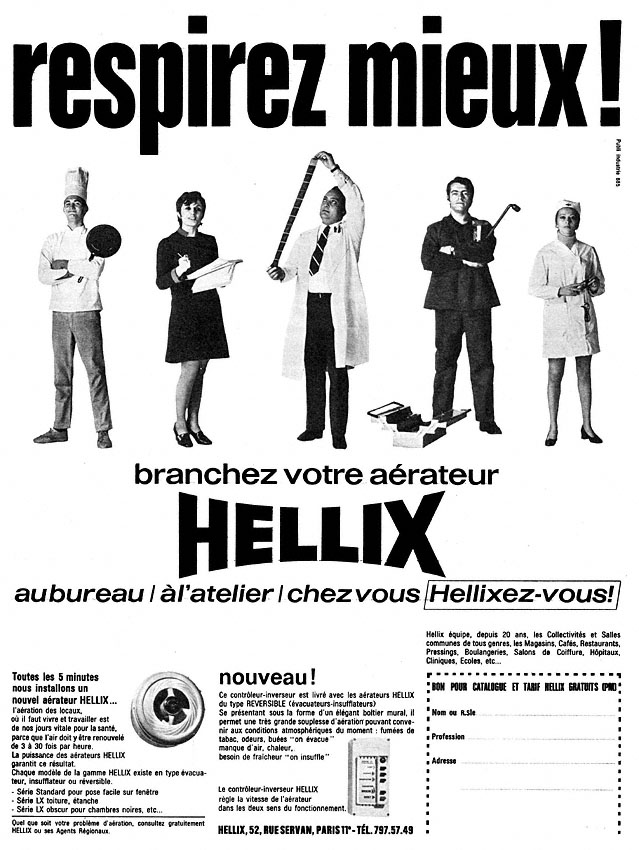 Publicité Hellix 1970