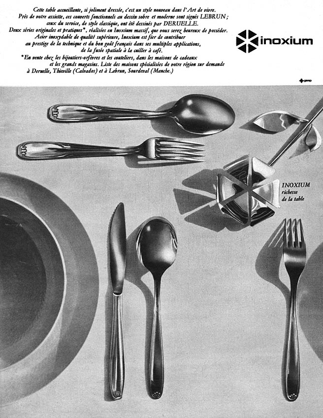 Publicité Inoxium 1965