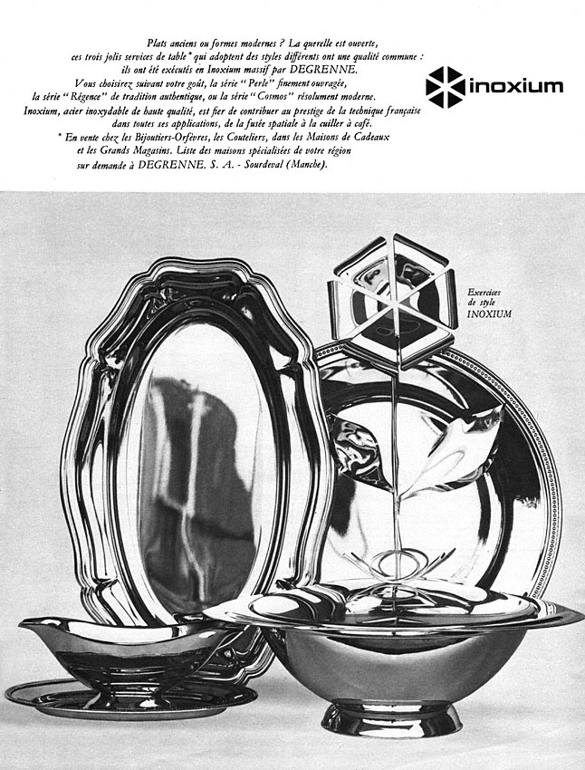 Publicité Inoxium 1965