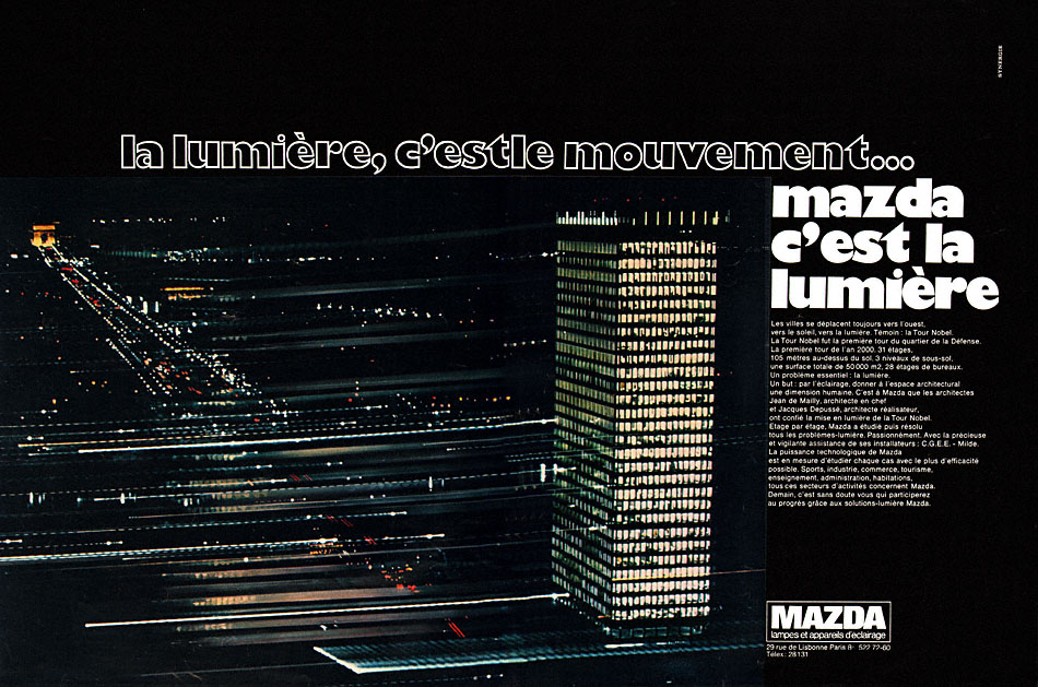 Publicité Mazda 1970