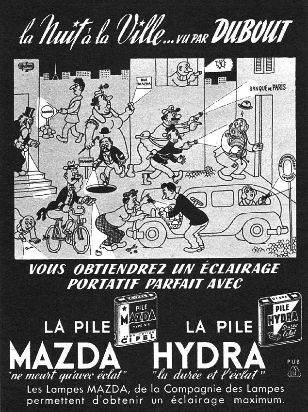 Publicité Mazda 1951