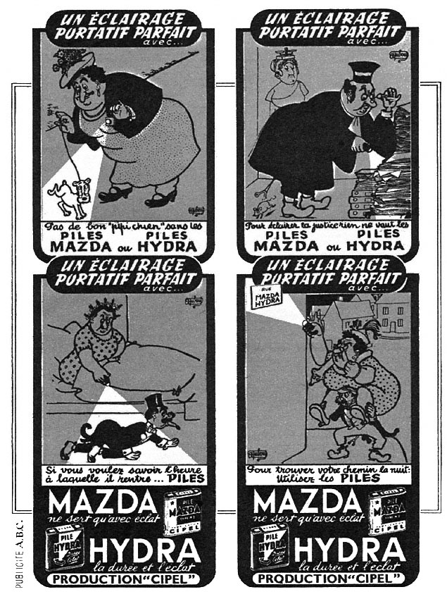 Publicité Mazda 1952