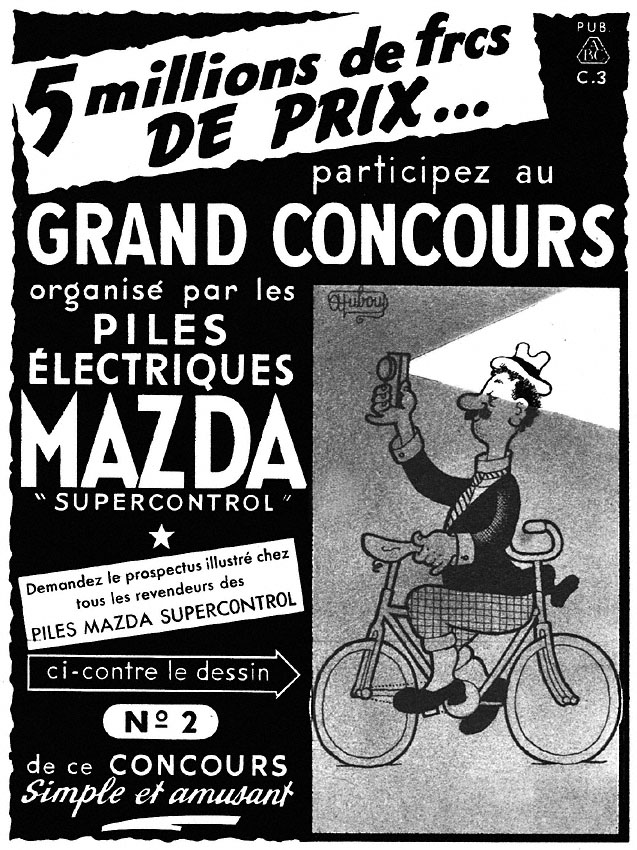 Publicité Mazda 1953