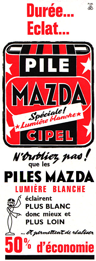 Publicité Mazda 1960