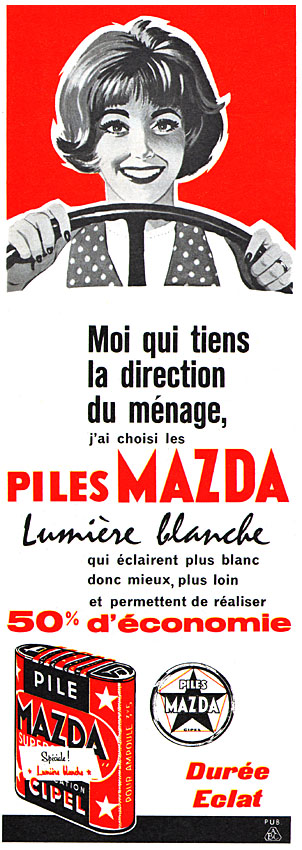 Publicité Mazda 1962