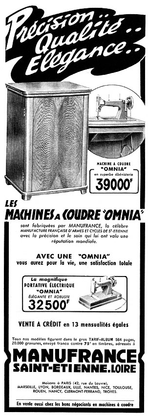 Publicité Omnia 1955