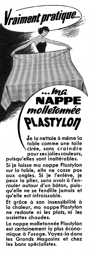 Publicité Plastylon 1952
