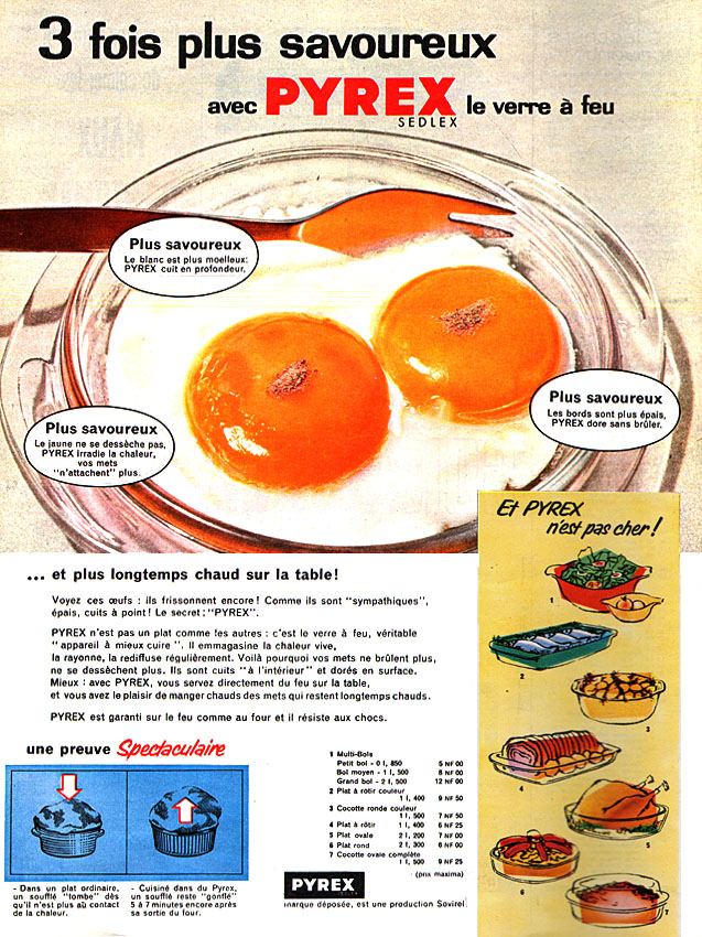 Publicité Pyrex 1960