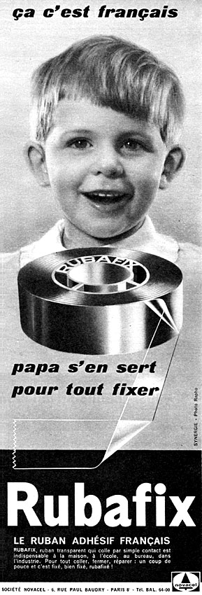 Publicité Rubafix 1960