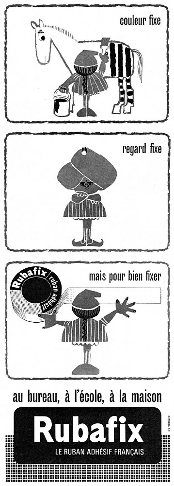 Publicité Rubafix 1963