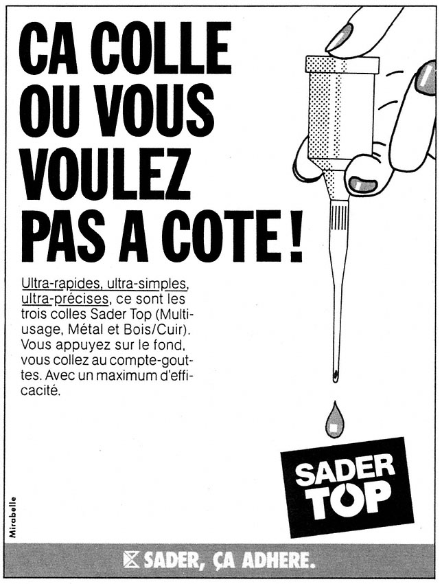 Publicité Sader 1985