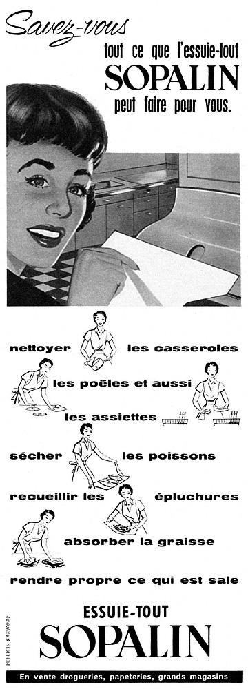 Publicité Sopalin 1959