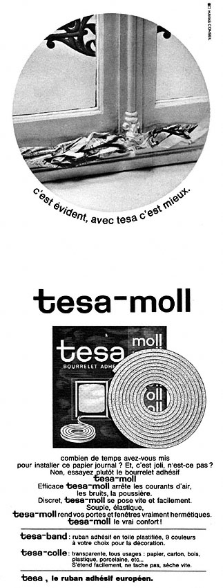 Publicité Tesa 1966