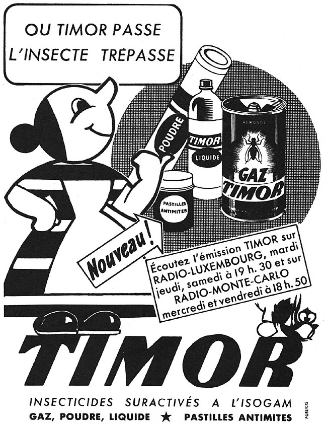 Publicité Timor 1952